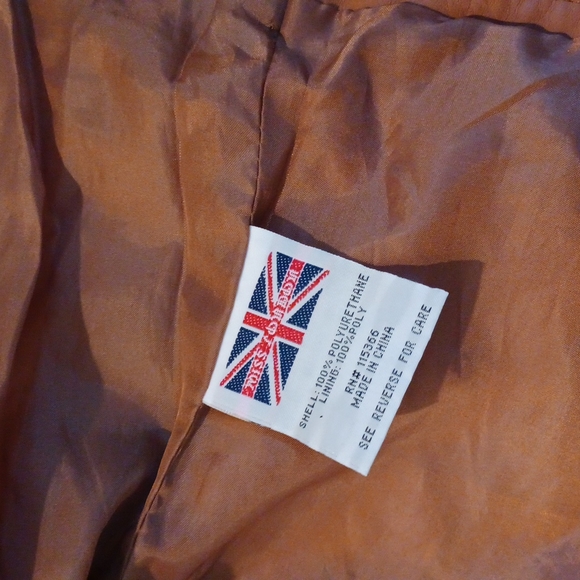 Camel Faux Leather Jacket - Picture 3 of 5